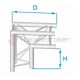 PROLYTE - H30D - Angle triangulaire renforcé - 90° Vertical - Neuf