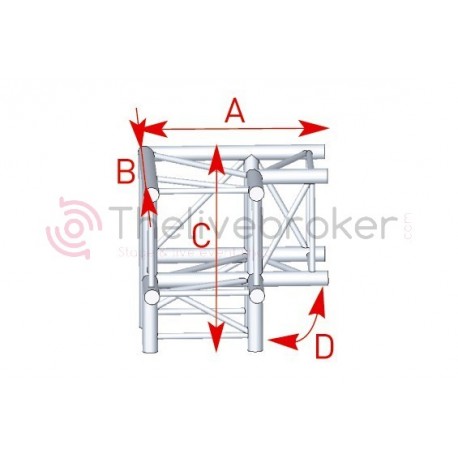 ASD - SC390 - Angle 3D ASC4031 - 90° Pied - Neuf