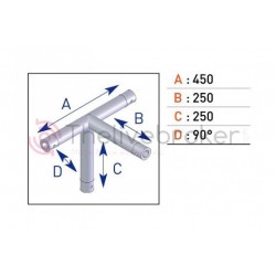 ASD - EX50 - Angle 4D EX5042G/D - 90° Droit/Gauche - Neuf