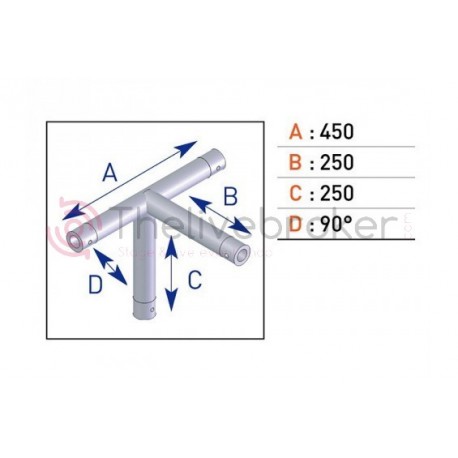 ASD - EX50 - Angle 4D EX5042G/D - 90° Droit/Gauche - Neuf