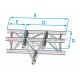 PROLYTE - H40D - Angle triangulaire renforcé 3D C012 - 90° Horizontal - Pied droit - Neuf