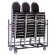 chariot de transport Trolleys Stack Chairs 