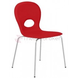 Chaise empilable Mou / Assise plastique - Slide