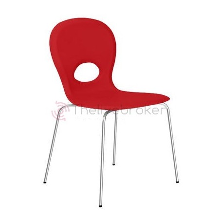 Chaise empilable Mou / Assise plastique - Slide