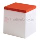 Tabouret lumineux Soft Cube / Avec coussin - 43 cm - Slide