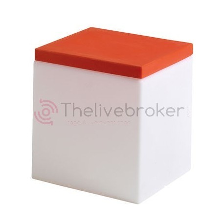 Tabouret lumineux Soft Cube / Avec coussin - 43 cm - Slide