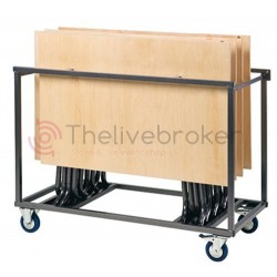 chariot de transport pour table Trolleys Folding Tables Rectangular